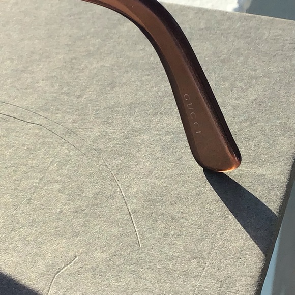 Gucci Sunglasses GG 2597/F/S Equestrian Logo Translucent Copper with Rhinestones - Picture 14 of 16